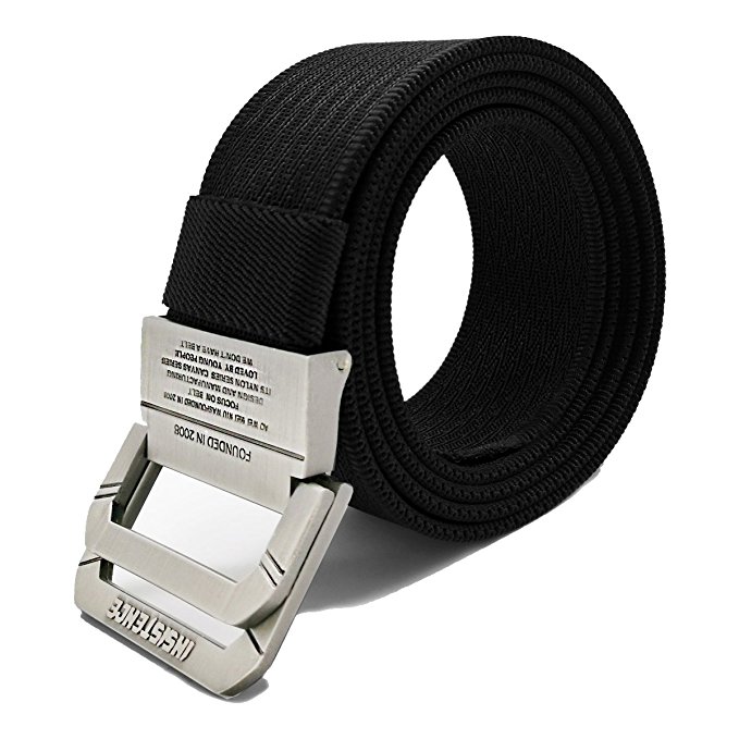 WYuZe Nylon Military Casual Outdoor Tactical Webbing D-ring Belt for Men