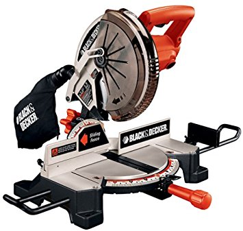 Black & Decker BT1500 10-Inch Compound Miter Saw with Stop Block and 2 Table Extensions