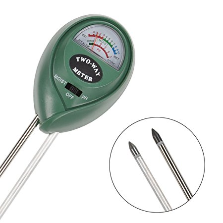 MoonCity 2-in-1 Soil Moisture Sensor Meter and PH acidity Tester, Plant Tester, Great For Garden, Farm, Lawn, Indoor & Outdoor (No Battery needed)