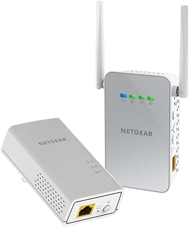 NETGEAR Powerline WiFi 1000 Mbps, 1x PL1000 & 1x PLW1000 Access Point (PLW1000-100AUS),White