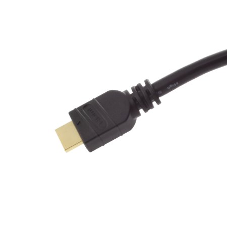 Tartan 28 AWG High Speed HDMI Cable with Ethernet Black 1 foot
