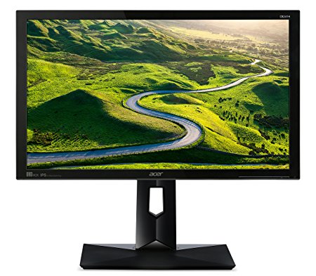 Acer CB241H bmidr 24” Full HD Monitor with Tilt/Swivel/Pivot/Height Adjustment and Built-in Speakers