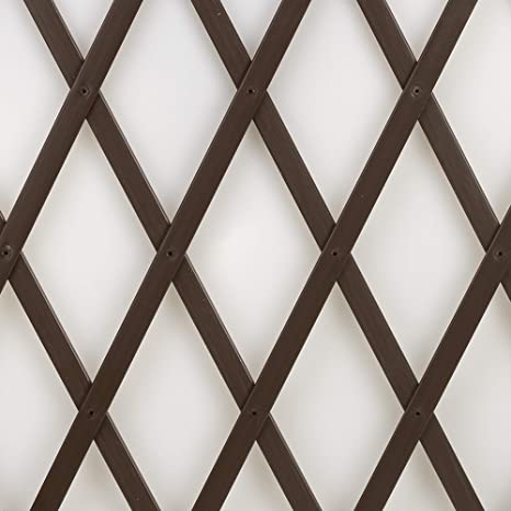 Trepls Extendable PVC Trellis 0,50x2 m brown