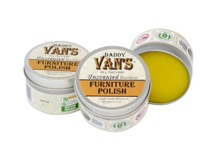 Daddy Van's All Natural Unscented Beeswax Furniture Polish - 5 oz