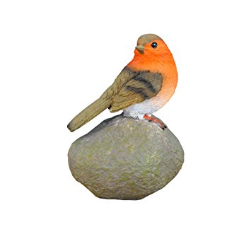 Selections Robin on a Stone Resin Garden Ornament