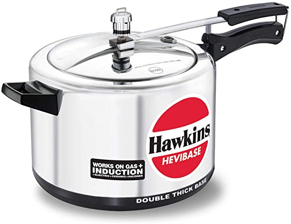 Hawkins IH80 Induction Hevibase Cooker 8.0l, Small, Aluminum