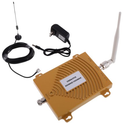 XHTECH CDMA PCS 850/1900MHz Dual Band Cell Phone Signal Booster Amplifier Repeater Antenna Set
