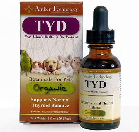 Amber Technology TYD Thyroid Support for Pets, 1oz and 4oz