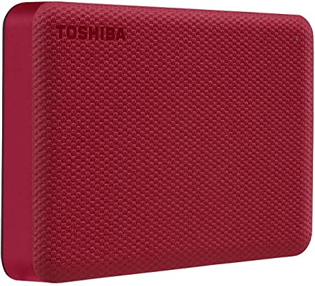 Toshiba Canvio Advance 4TB Portable External Hard Drive USB 3.0, Red - HDTCA40XR3CA