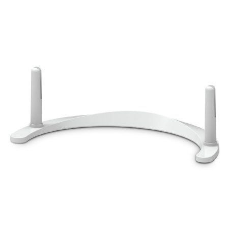 1byone Paper Thin HDTV Antenna Table Stand, White