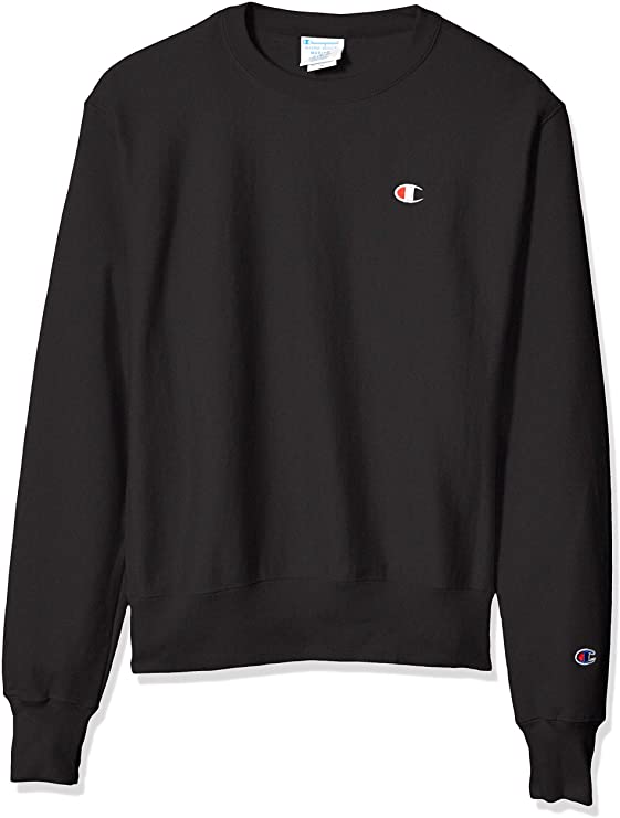 Champion Men's Reverse Weave Crew, Left Chest C