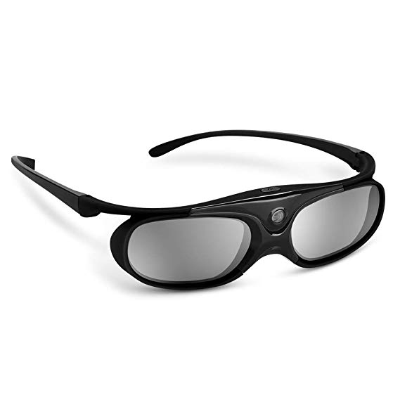 BOBLOV Active Shutter 3D Glasses DLP-Link USB Compatible with BenQ W1070 W700 Optoma Dell DPL-Link Projectors