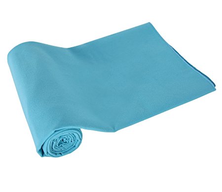 Deconovo Microfiber Towels Ultra Compact Absorbent and Fast Drying Sport Towel with a Bag Lightweight Beach Towels for Travel