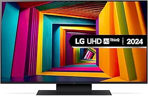 LG 43UT91006LA 43-Inch 4K UHD Smart TV, (α5 AI Processor Gen7, Freeview Play and Amazon Alexa, 60Hz), Ashed Blue [Model 2024]