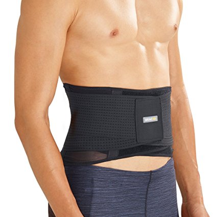 Bracoo Breathable Back Brace, Ultra-Light Lumbar Support with Dynamic Stabilizers for a Natural Range of Motion, Guardian, Small