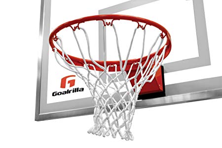 Goalrilla Heavy-Weight Pro-Style Breakaway Basketball Flex Rim with All-Weather Nylon Net and Powder-Coated Rim and Stainless Steel