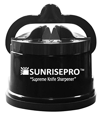 SunrisePro Knife Sharpener, USA patented, Original (Black)