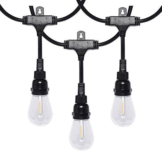 Honeywell Waterproof LED Outdoor String Lights 24 Ft Commercial Grade Patio Lights Create Cafe Ambience in Your Backyard