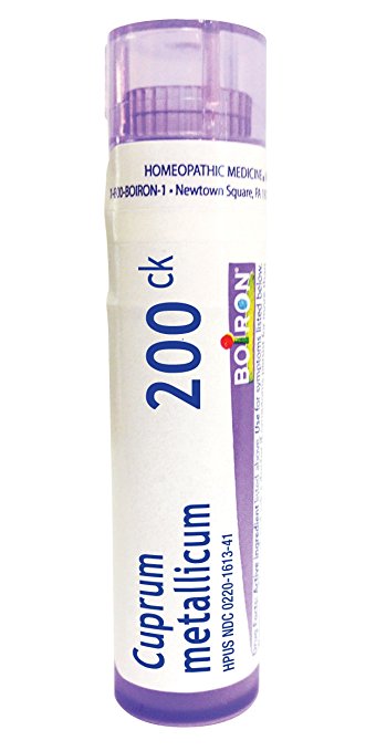 Boiron Cuprum Metallicum 200C, 80 Pellets, Homeopathic Medicine for Leg and Muscle Cramps