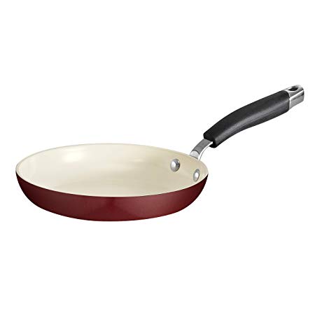 Tramontina 80110/069DS Style Ceramica Fry Pan, 8-inch, Red Rhubarb, Made in Italy