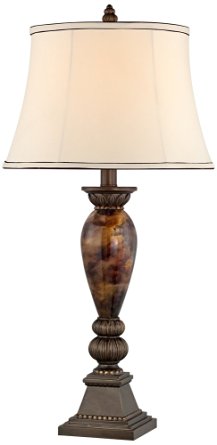 Kathy Ireland Home Mulholland 33" Marbleized Table Lamp