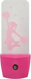 GE 11963 Cheerleader Automatic LED Night Light, Pink