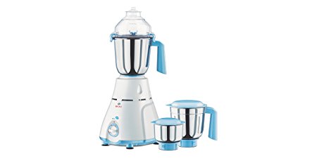 Bajaj GX 11 750-Watt Mixer Grinder with 3 Jars (White/Blue)