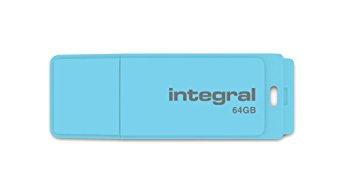 Integral Pastel 64 GB USB Flash Drive - Sky Blue