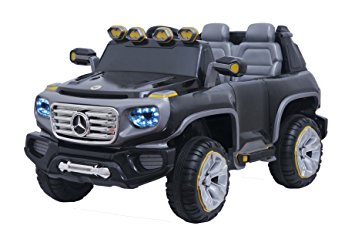HAPPYKIDS Ride on car -Officialy licensed Mercedes silver - fully assembled
