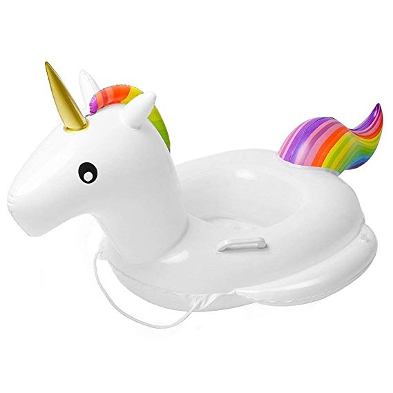 KEXIN Inflatable Unicorn, Giant Unicorn Pool inflatables, Inflatable Floating row Swimming Pool Toy for Party Adults & Children