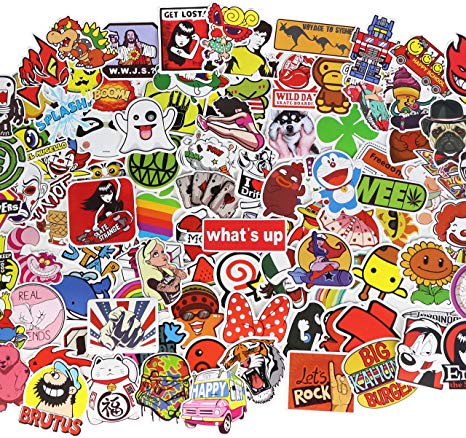 YUANSHI Random Sticker 200 pcs Variety Vinyl Car Sticker Motorcycle Bicycle Luggage Decal Graffiti Patches Skateboard Stickers for Laptop Stickers