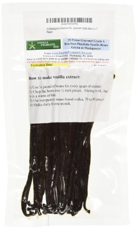 Vanilla Products USA 25 Madagascar Bourbon Planifolia Grade A Gourmet Vanilla Beans 67