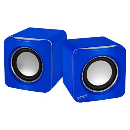 ARCTIC S111 USB-Powered Portable Stereo Speakers for Tablet/eReader/MP3/Computers, Balanced Treble/Superior Bass - Blue