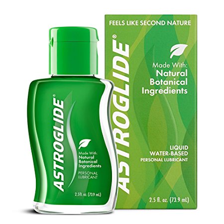 Astroglide Natural Feel Liquid - Water Based Personal Lubricant that Lubricates & Moisturizes - Long-Lasting, Condom-Compatible Lube Cleans Up Easily