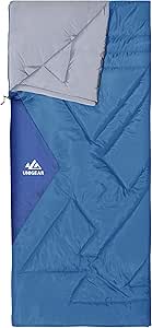 Unigear Camfy Bed 50°F Camping Schlafsack für Erwachsene & Kinder, Deckenschlafsack Outdoor Indoor Wandern Reisen leicht tragbar, Warm & Kompakt