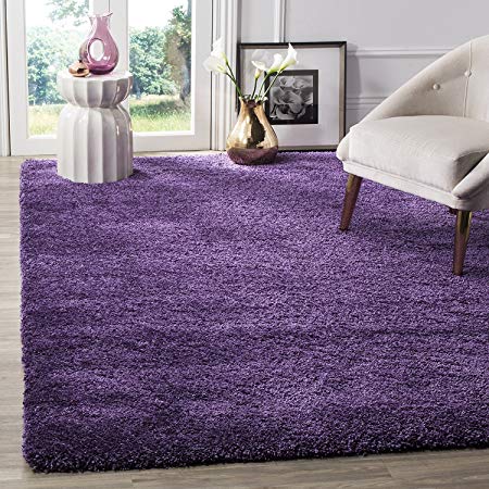 BRAVICH RugMasters Purple Lila Extra Extra Large Rug 5cm Thick Shag Pile Soft Shaggy Area Rugs Modern Carpet Living Room Bedroom Mats 240x330cm (8'x10'10)