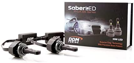 DDM Tuning Saber 55W ProX LED Headlight/Foglight, 12500LM, 3000K, Pair, 2 Year Warranty (9005/9006 / 9012 / H10)