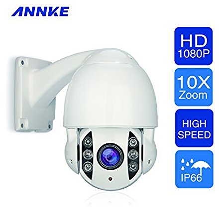 Annke 1080P High-Speed Mini IP Dome Camera with 6pcs High-Power Infrared Lights provide 200ft really long night vision,IP 66 Weatherproof