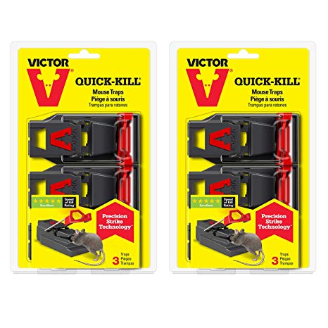 Victor M140SSR 2-Pack Quick-Kill Mouse, 6 Traps