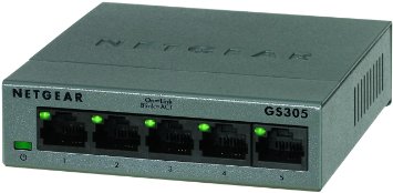 NETGEAR 5-Port Gigabit Desktop Switch in Metal Case - Essentials Edition GS305-100PAS