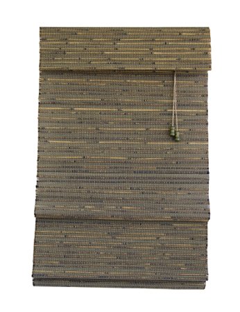 Lewis Hyman 0291452 Rangoon Woven Wood Bamboo Roman Shade, 52-Inch Wide by 64-Inch Long, Green Tea