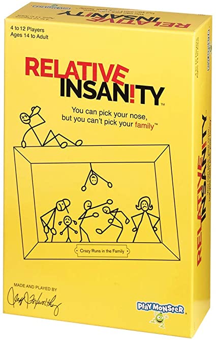 PlayMonster Relative Insanity Party Game About Crazy Relatives -- Made & Played by Comedian Jeff Foxworthy!