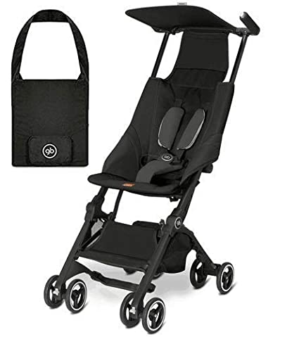 gb Pockit Lightweight Stroller, Monument Black | Includes Travel Bag That Fits Your Stroller While on The go