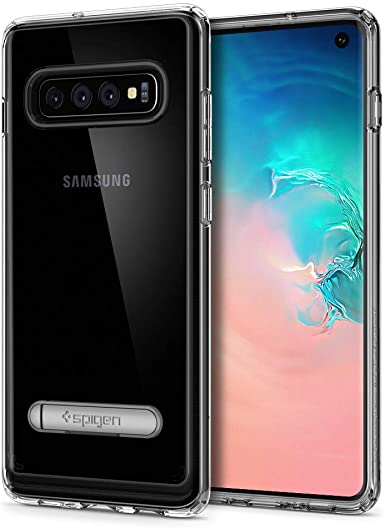 Spigen Ultra Hybrid S Works with Samsung Galaxy S10 Case (2019) - Crystal Clear