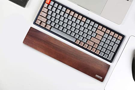 Walnut Wood Palm Rest for Keychron K4 Bluetooth Mechanical Keyboard