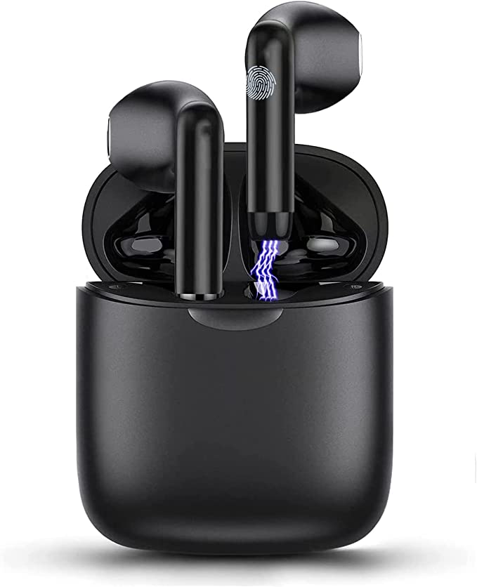 Wireless Earbuds,Bluetooth Earbuds IPX5 Waterproof Wireless Bluetooth with Microphone Charging Case 30H Playtime,Pop-ups Auto Pairing Hi-Fi Stereo Sound Headset,for iOS/Android