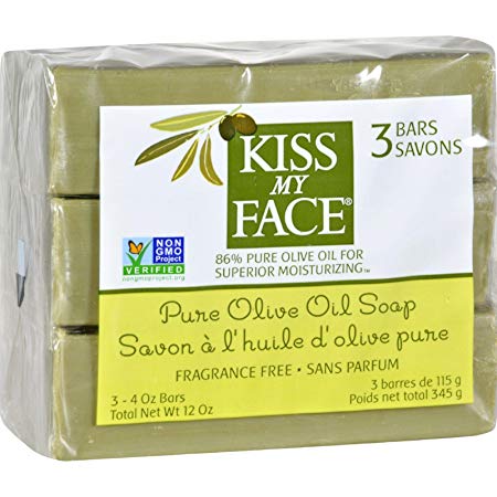 Kiss My Face Soap Bar 3pk Pure Olvo