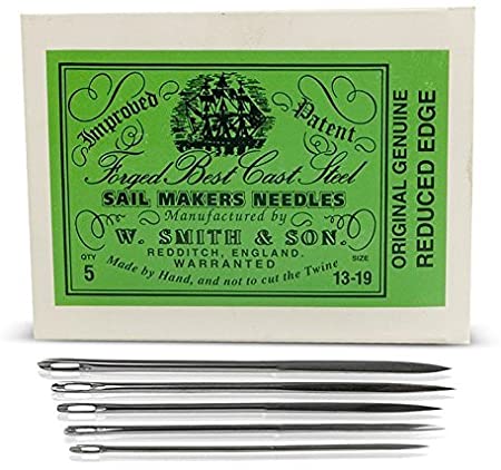 W Smith & Sons Sailmakers Needles - Pack of 5 - Assorted Sizes