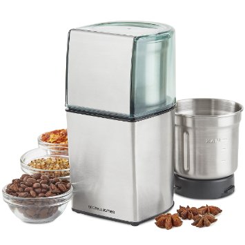 Andrew James Coffee Grinder, Nut And Spice Grinder In Stainless Steel, 200W, Wet And Dry