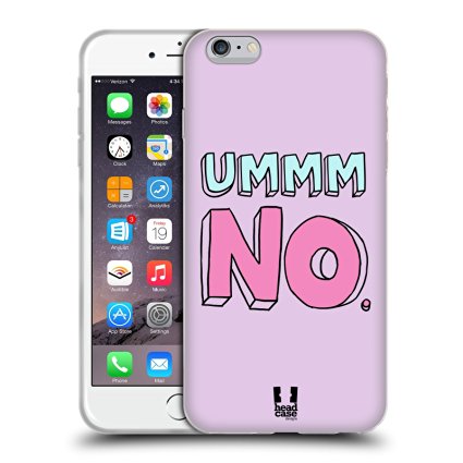 Head Case Designs Pastel Overlays Sassy No Soft Gel Back Case Cover for Apple iPhone 6 Plus 5.5